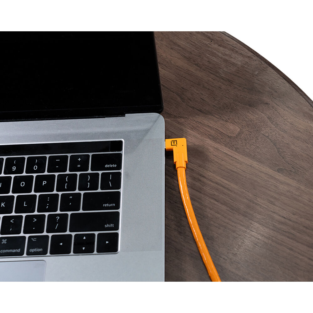 Tether Tools Tetherguard Leverlock Plate + USB-C 4.6m Orange R/Angle/R to Angle Org