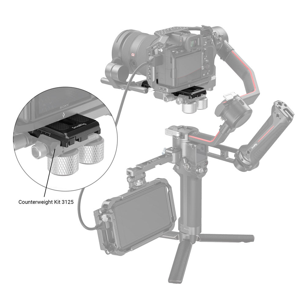 SmallRig Quick Release Plate for DJI RS 2 / RSC 2 / Ronin-S Gimbal 3158B