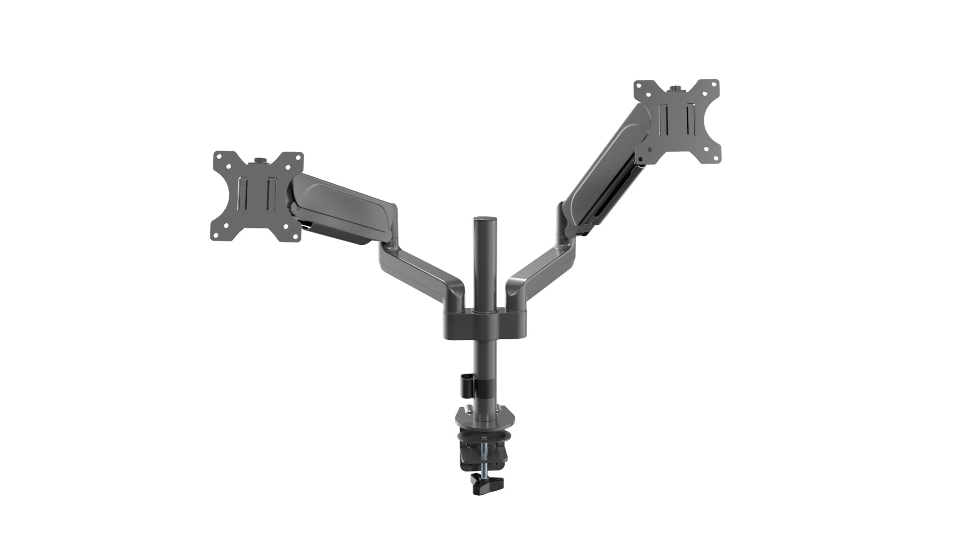 Brateck Dual Monitors Pole-Mounted Gas Spring Monitor Arm