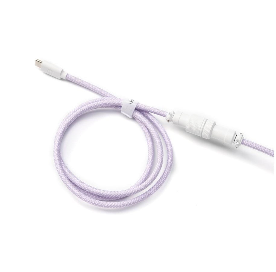 Keychron Coiled Aviator Cable (Light Purple/ Straight)