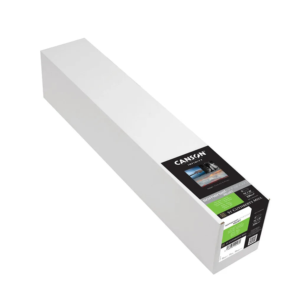 Canson Somerset Enhanced Velvet White 330GSM (610mm x 12m)