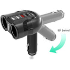Mbeat Gorilla Power Four Port USB-C & QC 3.0 Car Charger with Cigar Lighter Splitter