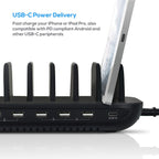 Mbeat Gorilla Power 60W 7 Port USB-C & USB Charging Station