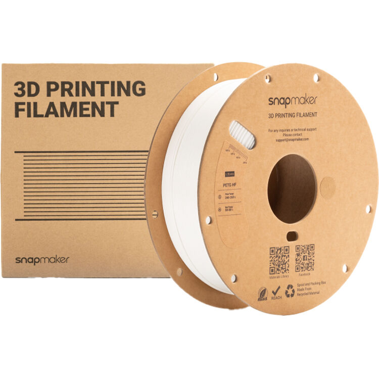 Snapmaker 1kg PETG HF Filament with RFID - White
