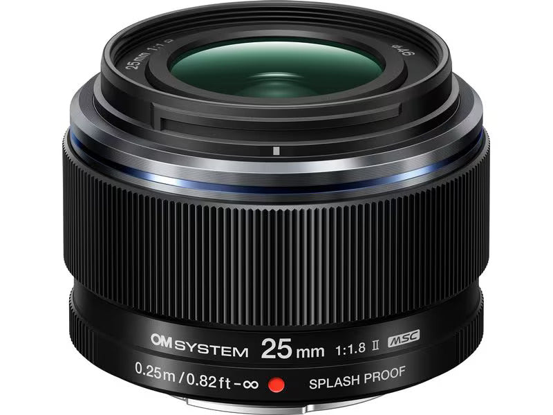OM System M.Zuiko ED 25mm f/1.8 II Lens - Black