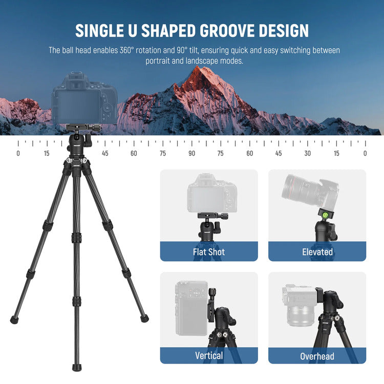 NEEWER TP09 Mini Carbon Fiber Tripod with Ball Head