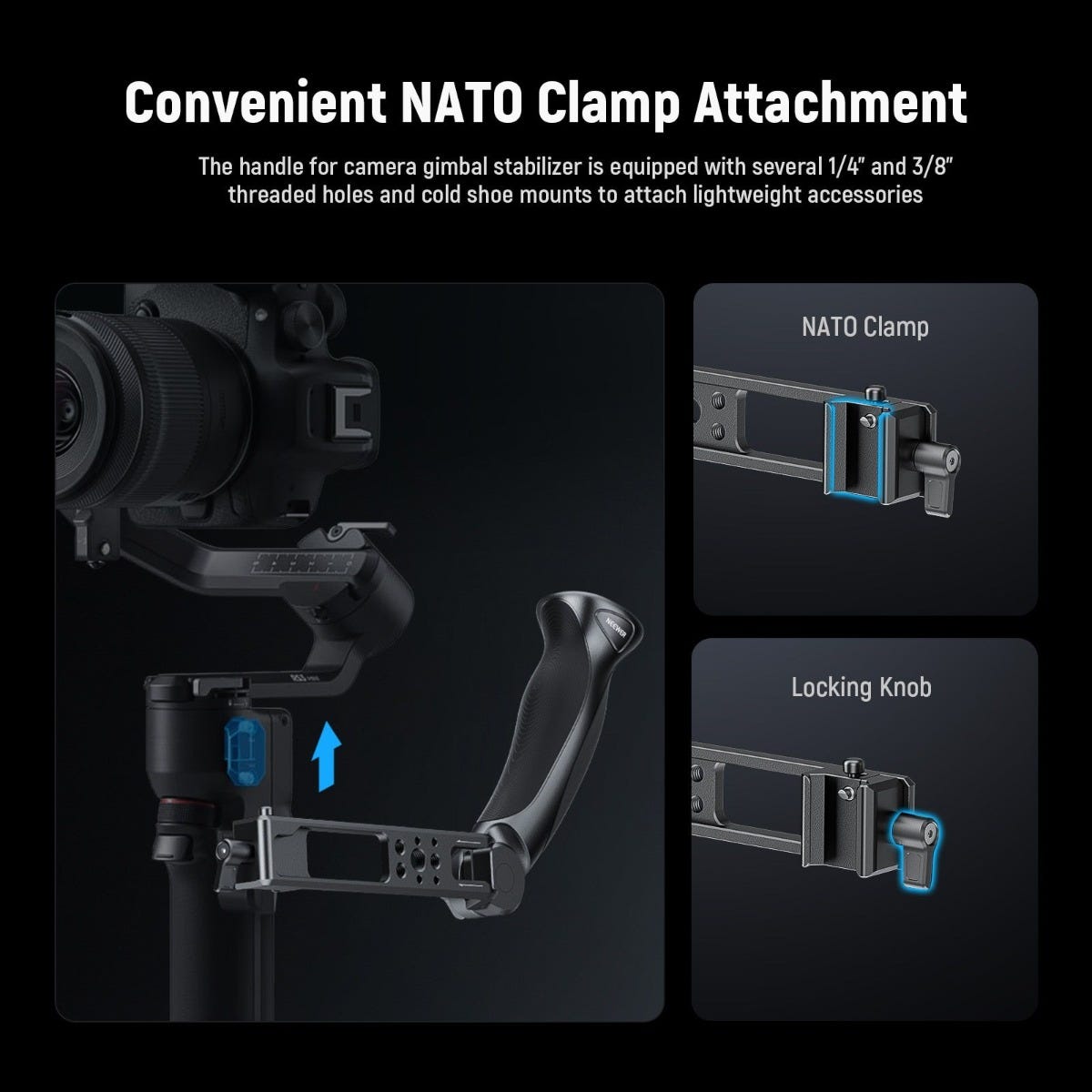 NEEWER CA143 Sling Handle Grip for DJI RS Gimbals