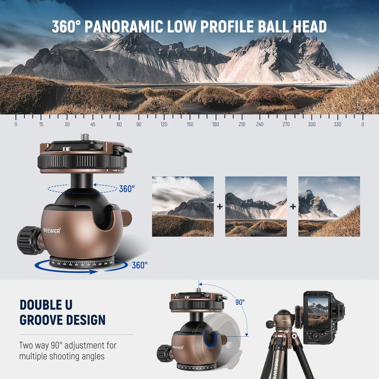 NEEWER GM32 40mm Low Profile Ball Head 