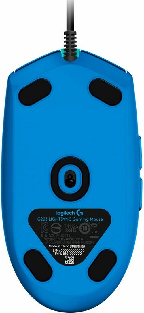 Logitech G203 LIGHTSYNC Gaming Mouse (Blue)