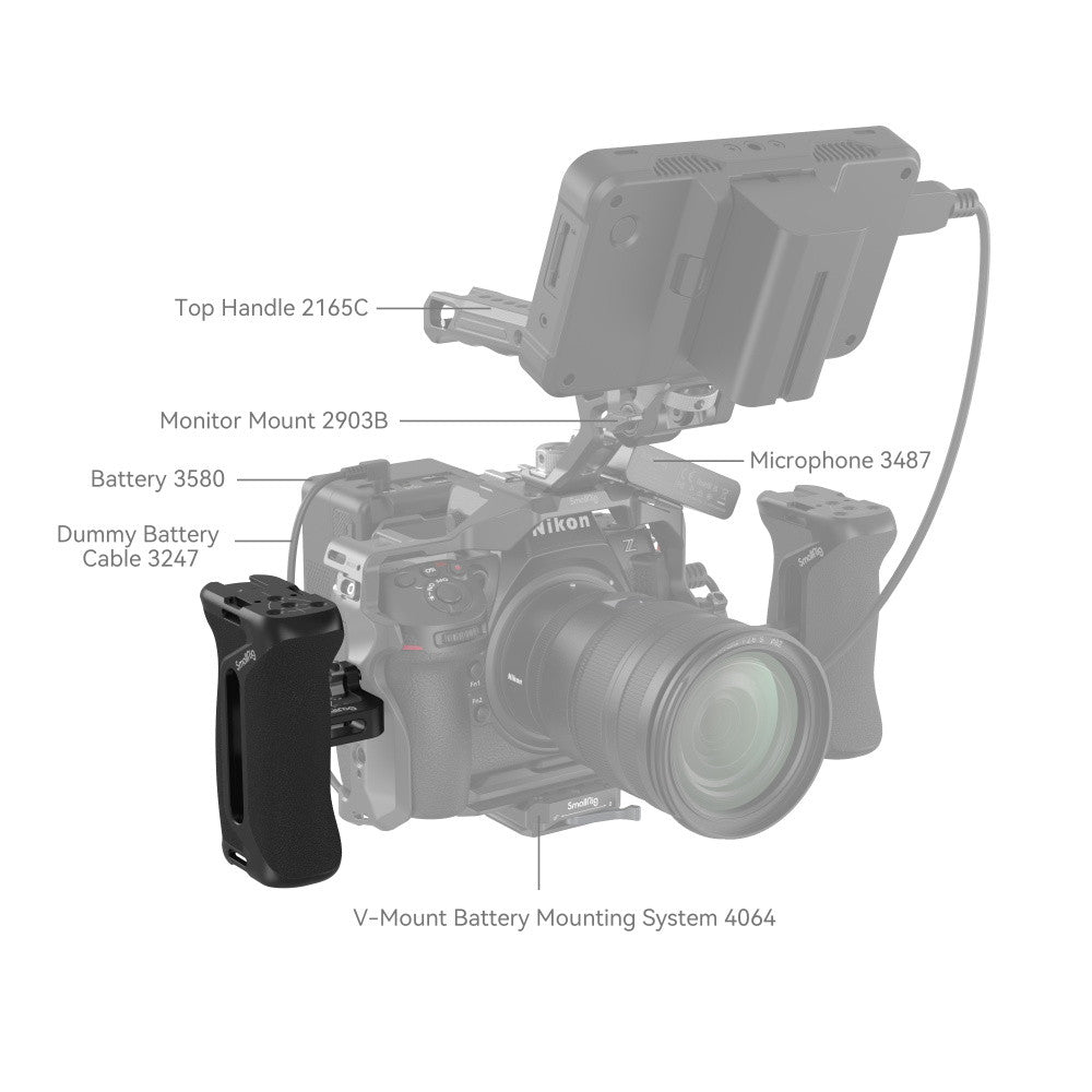 SmallRig Side Handle with 1/4"-20 Screws 4015 