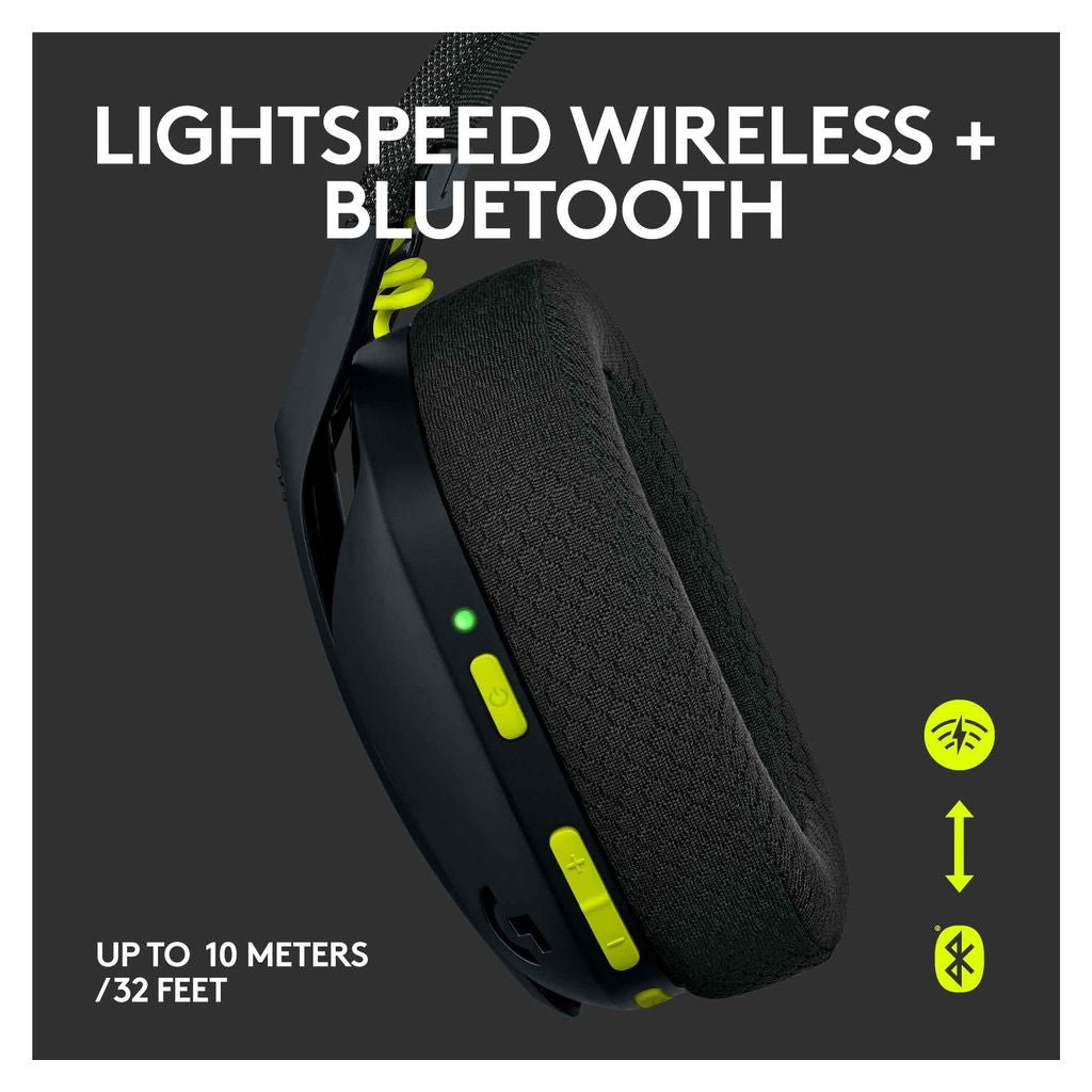 Open Box - Logitech G435 LIGHTSPEED Wireless Gaming Headset - Black