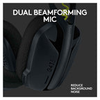 Open Box - Logitech G435 LIGHTSPEED Wireless Gaming Headset - Black