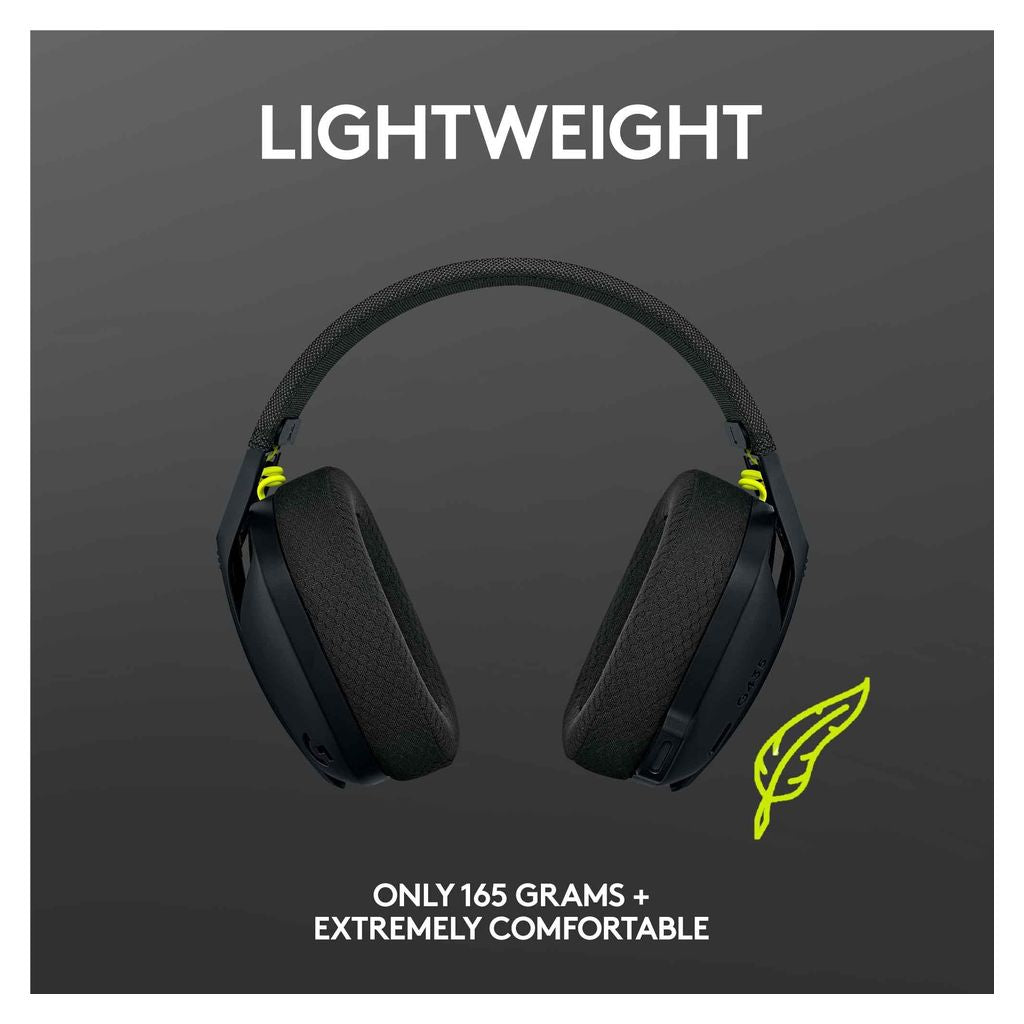 Open Box - Logitech G435 LIGHTSPEED Wireless Gaming Headset - Black