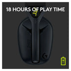 Open Box - Logitech G435 LIGHTSPEED Wireless Gaming Headset - Black