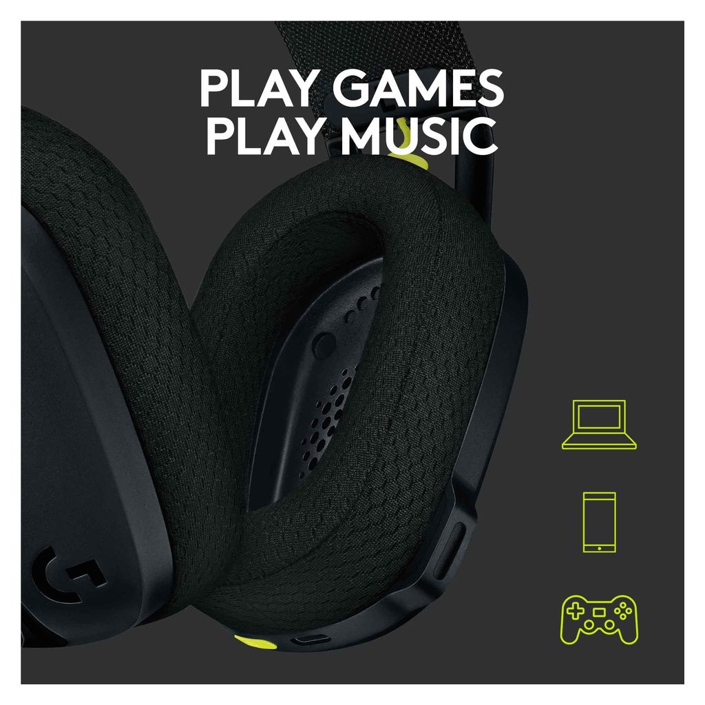 Open Box - Logitech G435 LIGHTSPEED Wireless Gaming Headset - Black