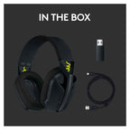 Open Box - Logitech G435 LIGHTSPEED Wireless Gaming Headset - Black
