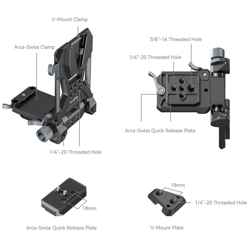 SmallRig Compact V-Mount Battery Mounting System 4064