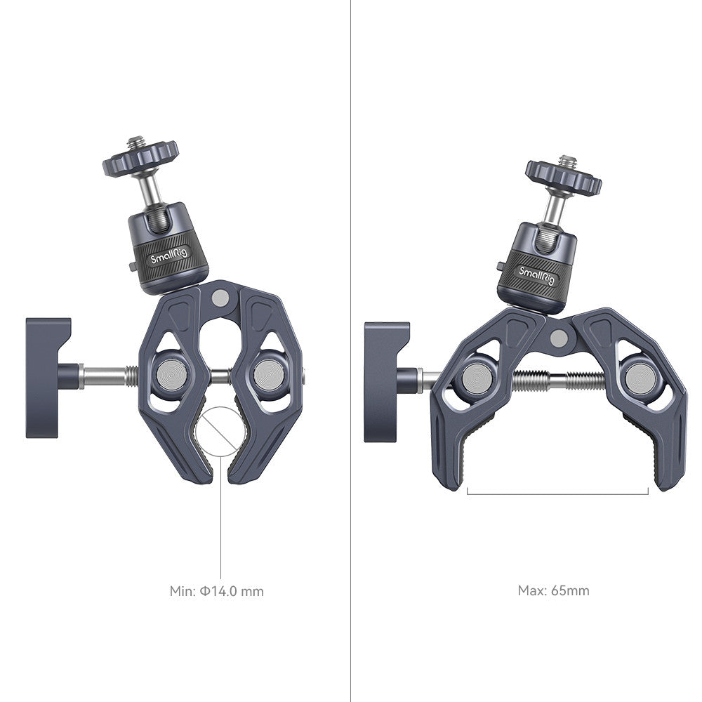 SmallRig Super Clamp with 360 Degree Ball Head Mount for Action Cameras