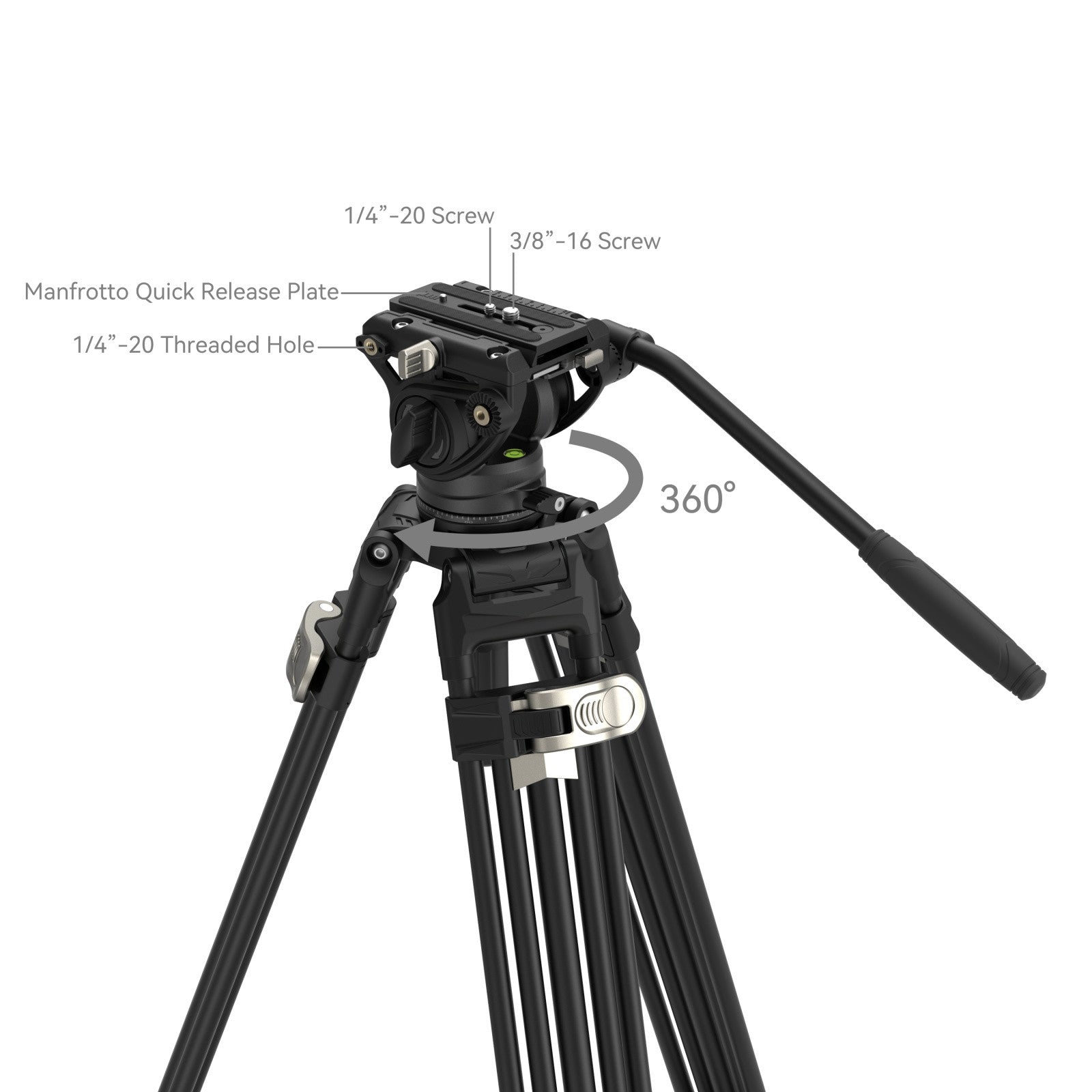 SmallRig FreeBlazer Heavy-Duty Aluminium Tripod Kit