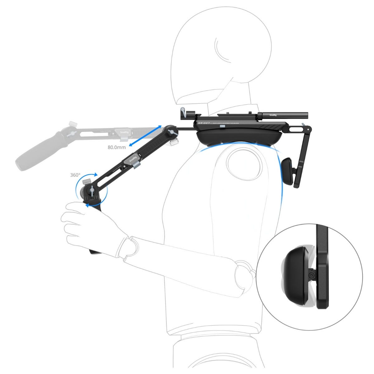 SmallRig HawkLock Shoulder Rig Kit SR007 Pro 4181B