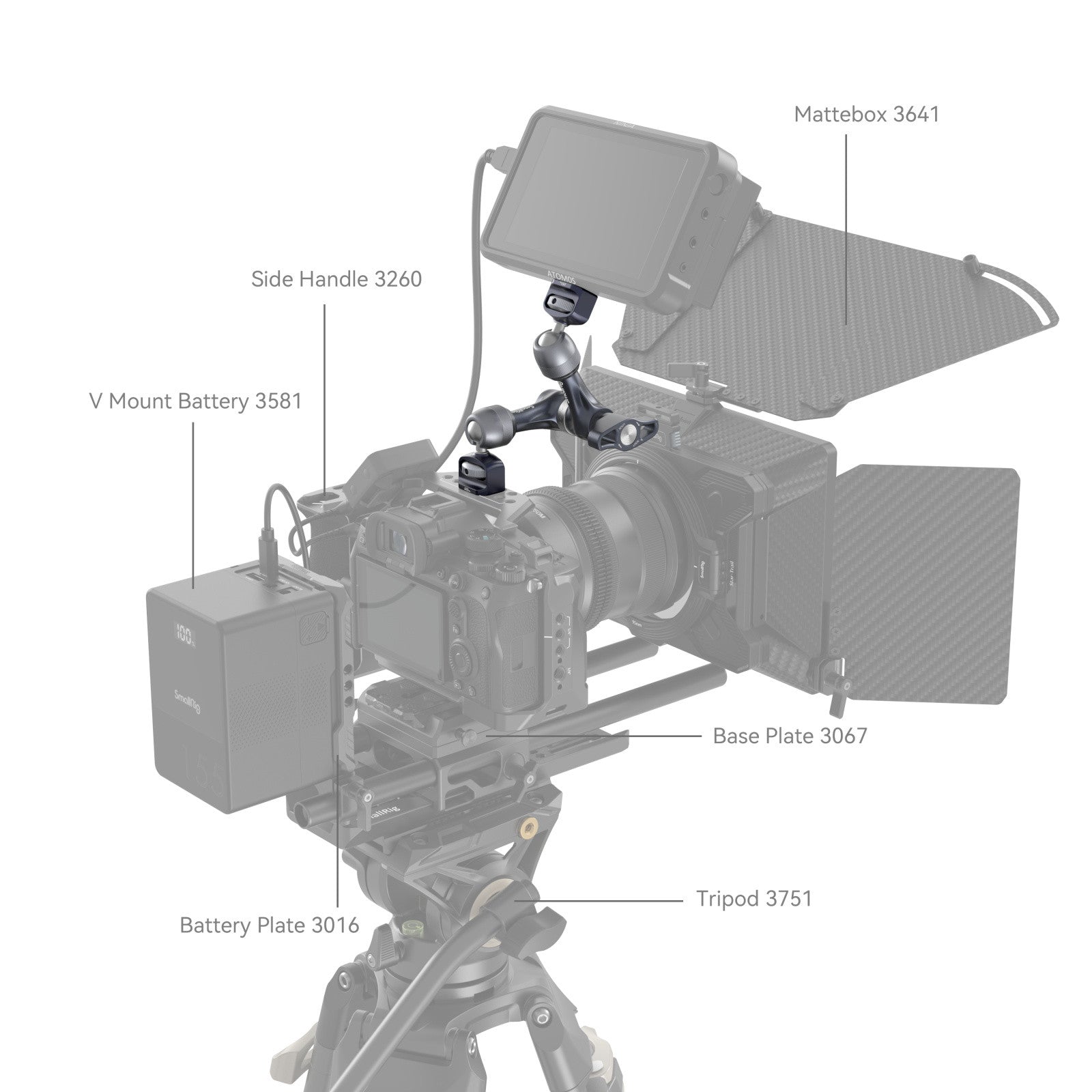 SmallRig 7inch Rosette Arm