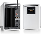 Audioengine A5+ Wireless Bookshelf Speakers with DS2 Speaker Stands (White)