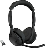 Jabra Evolve2 55 MS Stereo USB-C Bluetooth Headset with Charging Station