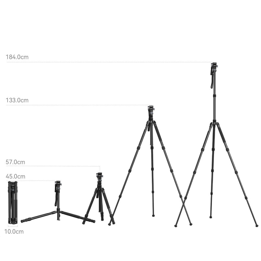 SmallRig FreeBlazer Aluminum Alloy Video Tripod CT190 4319 