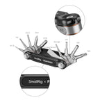  SmallRig x FILM RIOT 10-in-1 Folding Wrench Set with Multi Angle - Black 