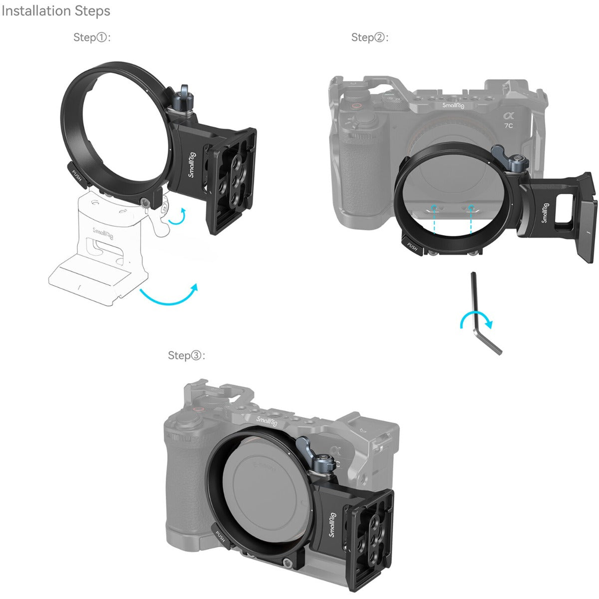 SmallRig Horizontal-to-Vertical Mount Plate for Sony Alpha 7C II / a7CR