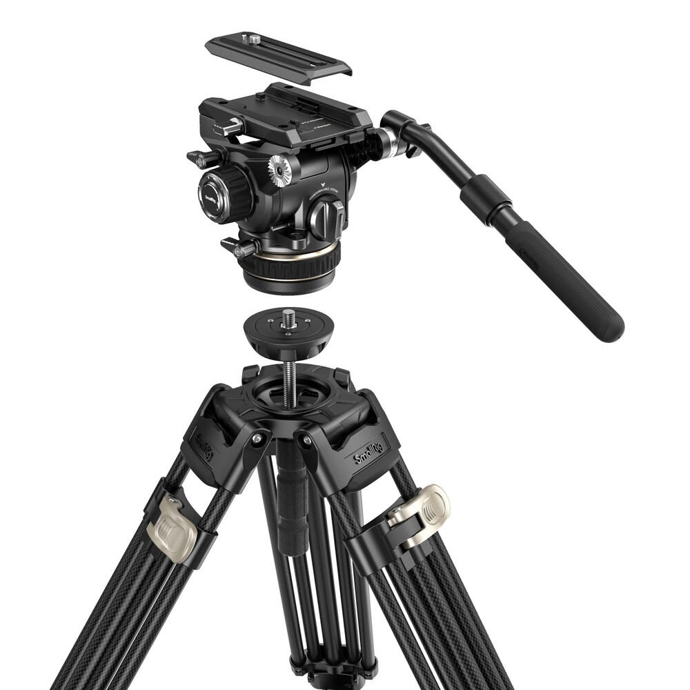 SmallRig Heavy-Duty Carbon Fiber Tripod Kit AD-120 4463B