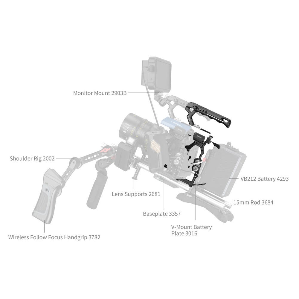 SmallRig Cage Kit for Blackmagic Design Cinema 6K (Basic Edition) 4574B