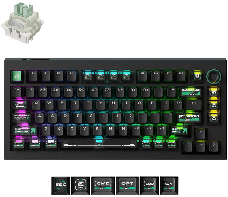 Keychron Lemokey L5 HE Gaming Keyboard (Cyber) (Lime Magnetic Switch)