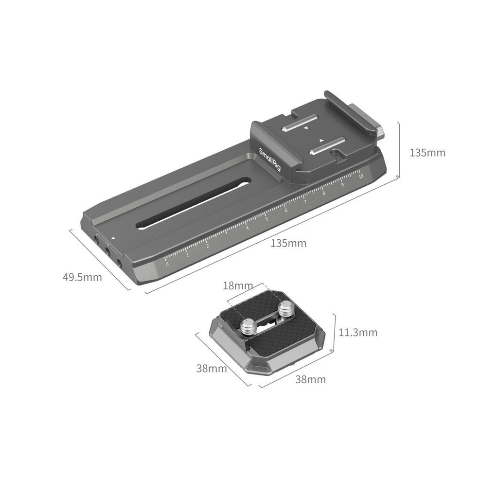 SmallRig HawkLock H38 Manfrotto Quick Release Plate for DJI Stabilizers 4638