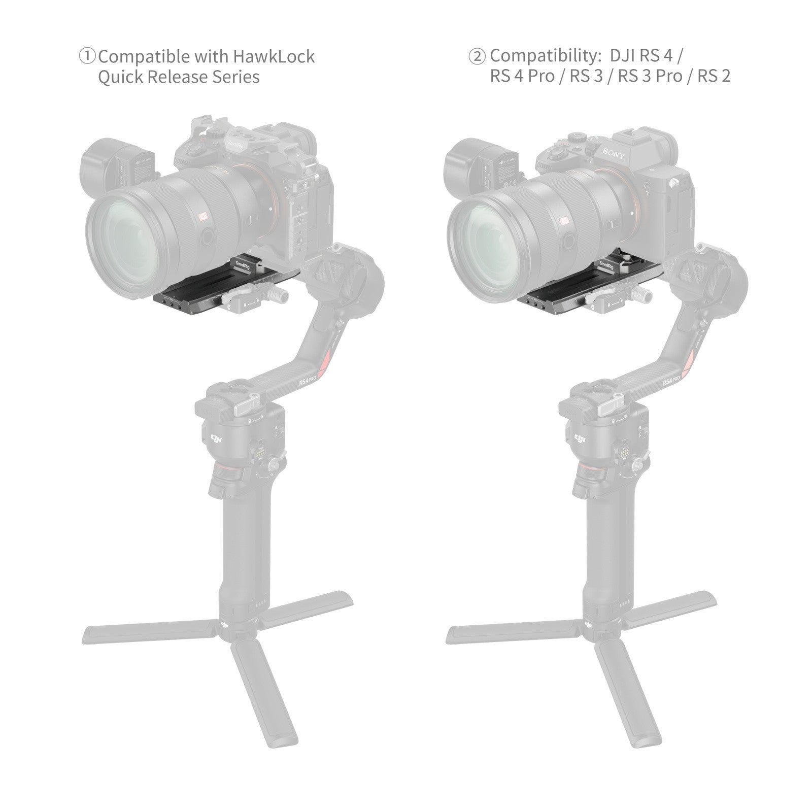 SmallRig HawkLock H38 Manfrotto Quick Release Plate for DJI Stabilizers 4638