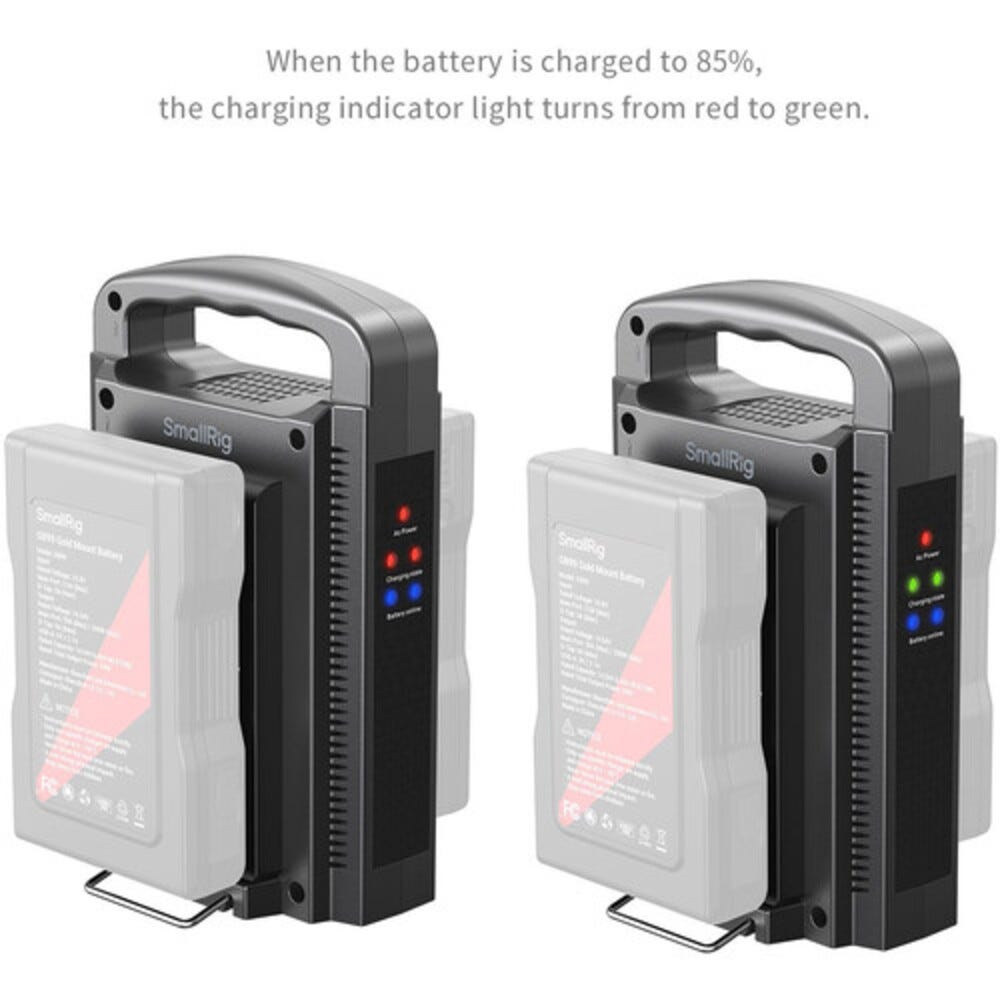 SmallRig Dual Channel Gold Mount Battery Charger (US standard) 4679