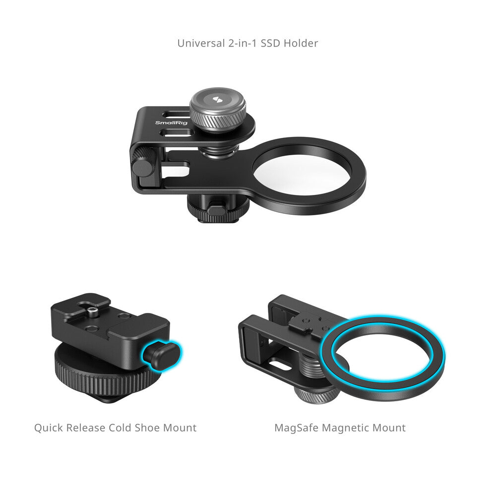SmallRig MagSafe / Cold Shoe Universal 2-in-1 SSD Holder 4779 