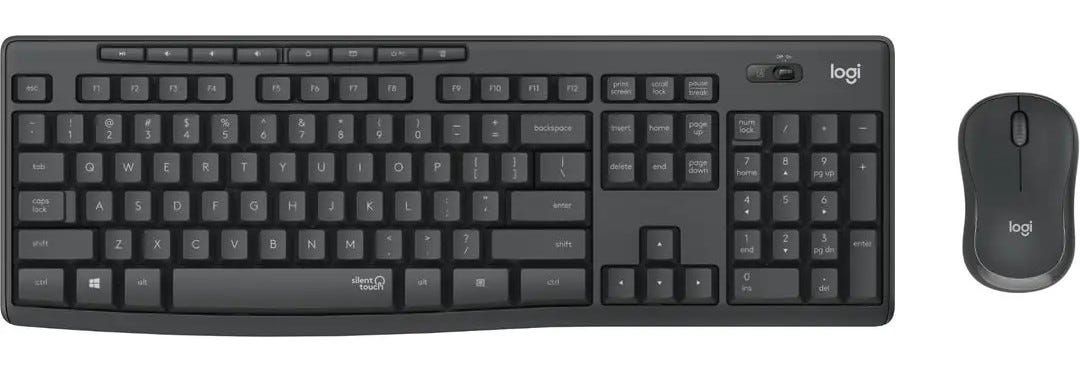 Logitech MK295 Keyboard and Mouse Combo with H111 Stereo Headset and C270 Webcam 