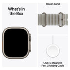 Apple Watch Ultra 4 49mm Natural Titanium Case GPS + Cellular Ocean Band
