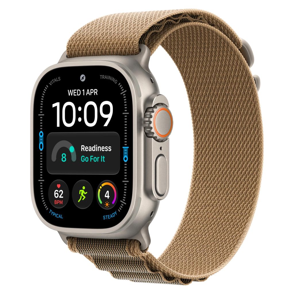 Apple Watch Ultra 4 49mm Natural Titanium GPS + Cellular Desert Alpine Loop (M)