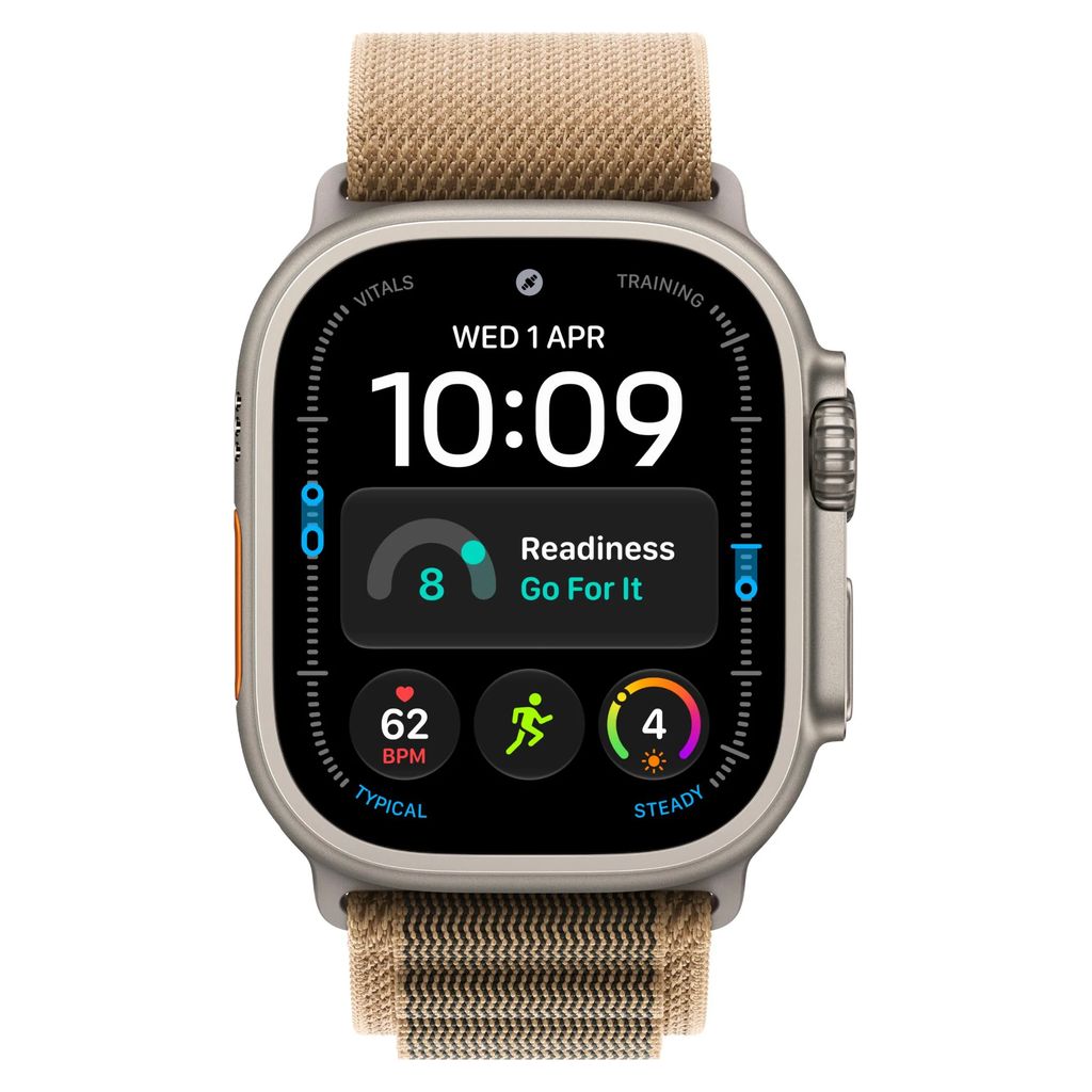 Apple Watch Ultra 4 49mm Natural Titanium GPS + Cellular Desert Alpine Loop (L)