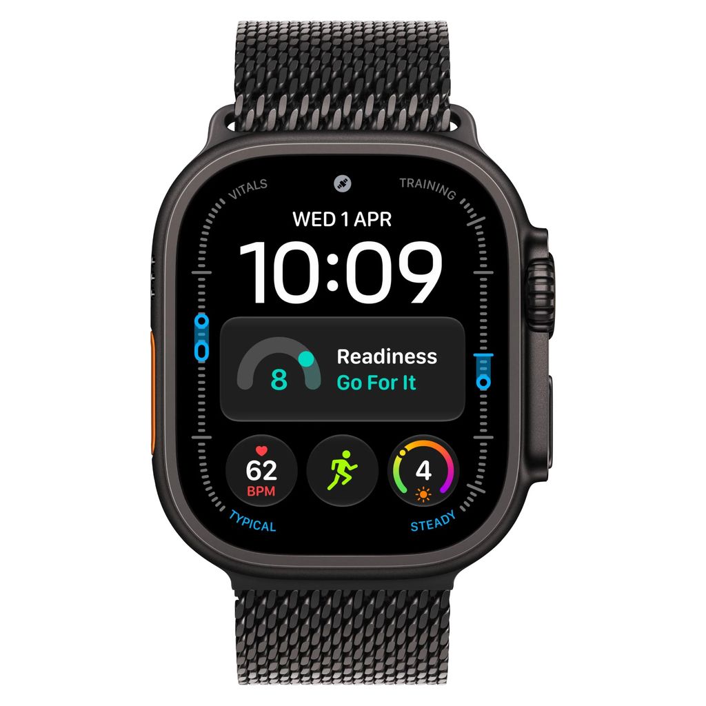 Apple Watch Ultra 4 49mm Black Titanium Case GPS + Cellular Milanese Loop (L)