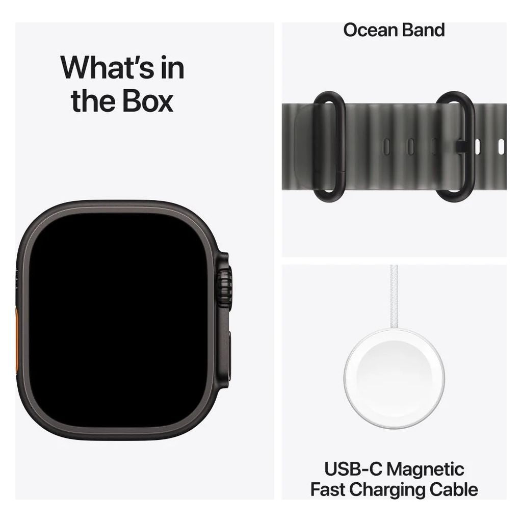 Apple Watch Ultra 4 49mm Black Titanium Case GPS + Cellular Ocean Band