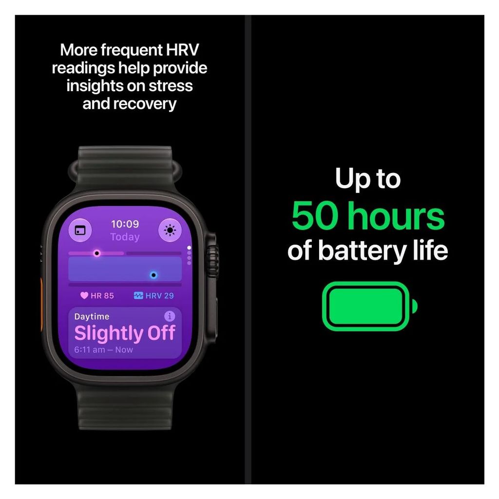 Apple Watch Ultra 4 49mm Black Titanium GPS + Cellular Burgundy Trail Loop (M/L)