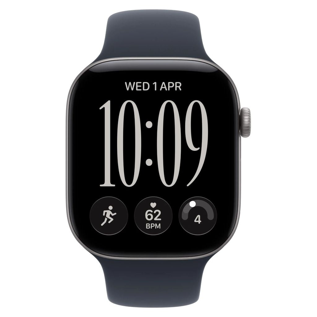 Apple Watch Series 12 46mm Space Grey Aluminium GPS Navy Blue Sport Band (S/M)