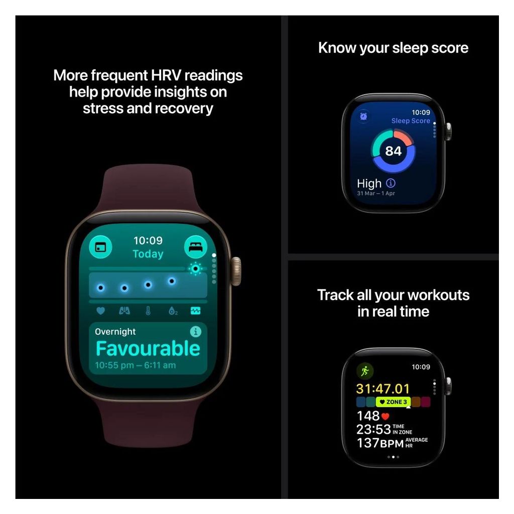 Apple Watch Series 12 46mm Space Grey Aluminium GPS Navy Blue Sport Band (S/M)