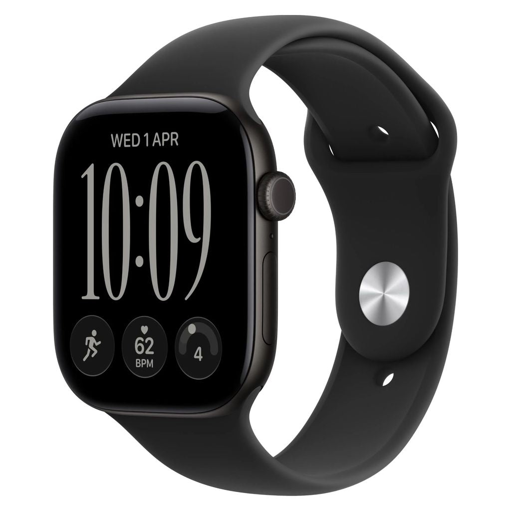Apple Watch Series 12 46mm Black Aluminium GPS + Cellular Black Sport Band (M/L)