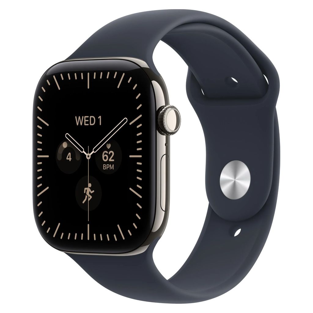 Apple Watch Series 12 46mm Natural Titanium Case GPS + Cellular Sport Band (S/M)