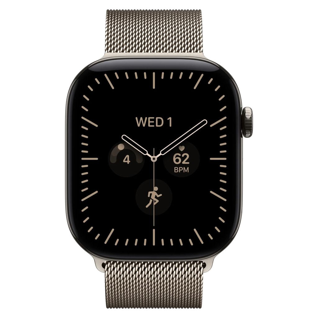 Apple Watch Series 12 46mm Natural Titanium GPS + Cellular Milanese Loop (S/M)