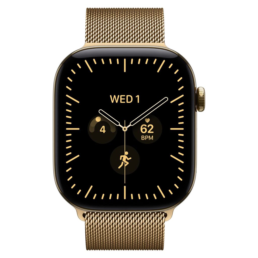 Apple Watch Series 12 46mm Radiant Gold Titanium GPS + Cellular Milanese (M/L)
